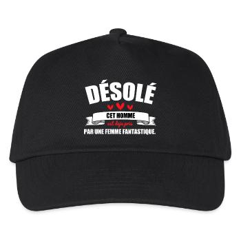 désolé cet homme est déjà pris - Casquette de baseball Enfant - noir - Devant