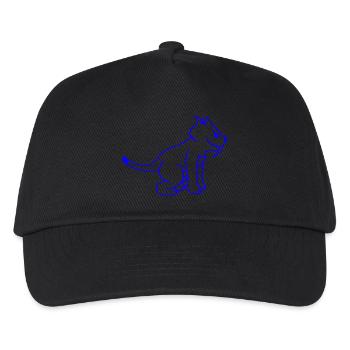 Böse Wild Katze Säbelzahntiger Lange Zähne Tiger - Kinder Basecap - Schwarz - Vorne