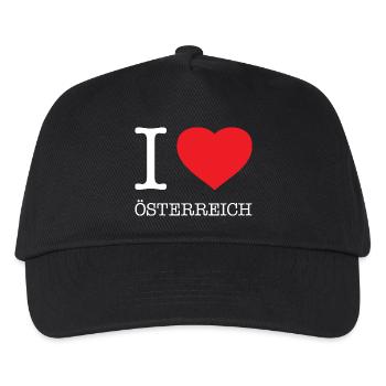 I LOVE ÖSTERREICH Austria - Kids’ Baseball Cap - black - Front
