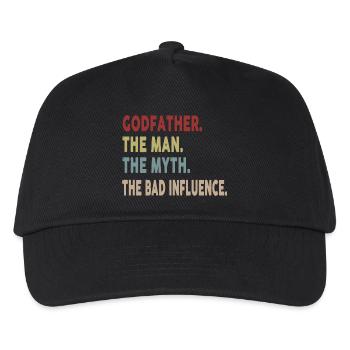 Godfather The Man The Myth The Bad Influence - Kinder Basecap - Schwarz - Vorne