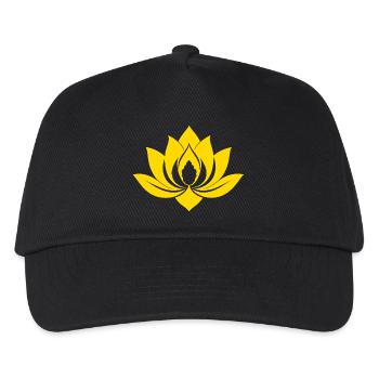 Yellow Lotus - Kids’ Baseball Cap - black - Front