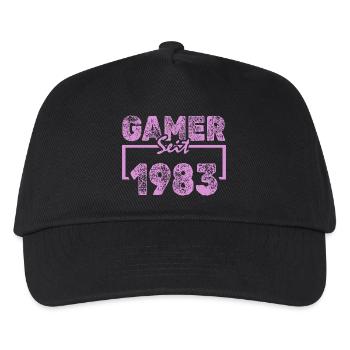 Spielen 1983 - Kinder Basecap - Schwarz - Vorne