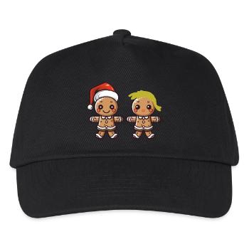 Couple en pain d’épices - Casquette de baseball Enfant - noir - Devant