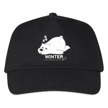 Winter Bear - Kids’ Baseball Cap - black - Front