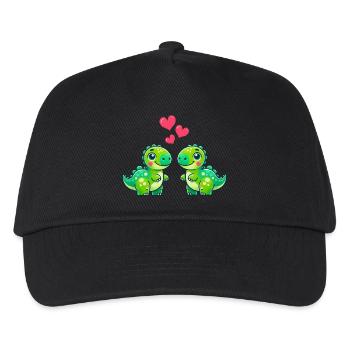 Dino Love - Kids’ Baseball Cap - black - Front