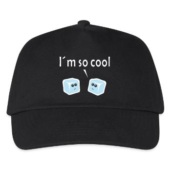 Ich bin so cool - Kinder Basecap - Schwarz - Vorne