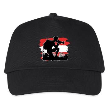 Austria Flag Photographer - Kids’ Baseball Cap - black - Front