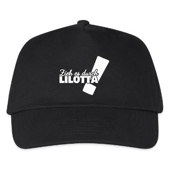 Vorname Lilotta - Kinder Basecap - Schwarz - Vorne