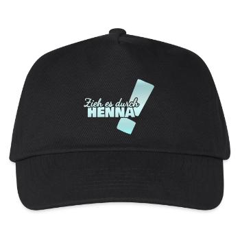 Henna - Kids’ Baseball Cap - black - Front