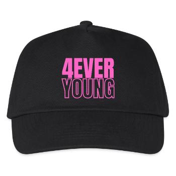 4EVERYOUNG in pink - Kinder Basecap - Schwarz - Vorne