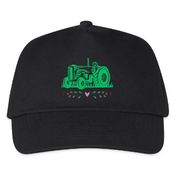 Traktor / Traktor / Traktor - Kinder Basecap - Schwarz - Vorne