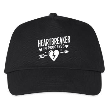 Heartbreaker in Progress - Kids’ Baseball Cap - black - Front