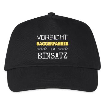 Opérateur d’excavatrice - Casquette de baseball Enfant - noir - Devant