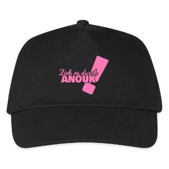 Anouk als Vorname - Kinder Basecap - Schwarz - Vorne