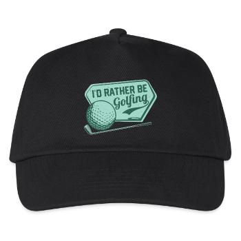 Je préfère jouer au golf Golf - Casquette de baseball Enfant - noir - Devant