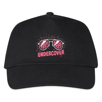 Lunettes de soleil drôles et costume de discours infiltré - Casquette de baseball Enfant - noir - Devant