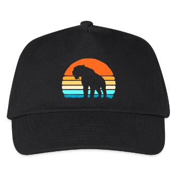Tigre à dents de sabre - Casquette de baseball Enfant - noir - Devant