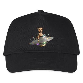 Space Terrier: Reise ins Unbekannte - Kinder Basecap - Schwarz - Vorne