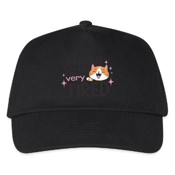 Chat fatigué essayant - Casquette de baseball Enfant - noir - Devant