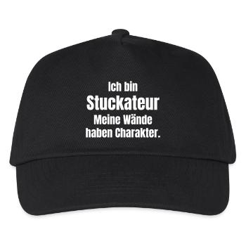 Stuckateur - Kinder Basecap - Schwarz - Vorne