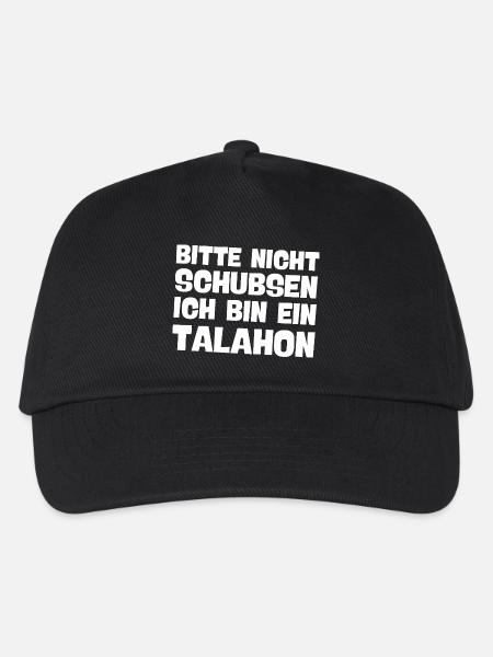 bitte nicht schubsen ich bin ein talahon Meme - Kinder Basecap - Schwarz