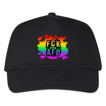 Stop AfD against right, democracy, diversity, left - Kids’ Baseball Cap - black - Front