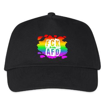 Stop AfD contre la droite, la démocratie, la diversité, la gauche - Casquette de baseball Enfant - noir - Devant