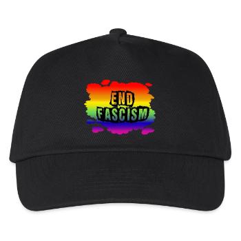 Stop AfD contre la droite, la démocratie, la diversité, la gauche - Casquette de baseball Enfant - noir - Devant