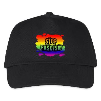 Stop AfD against right, democracy, diversity, left - Kids’ Baseball Cap - black - Front