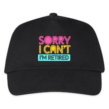 Retirement 2025 Pensioner Pension Pensioner - Kids’ Baseball Cap - black - Front