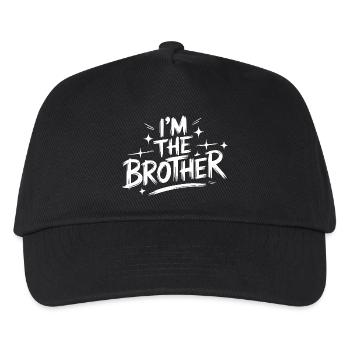 Bruder Großer Bruder Geschwister Familie - Kinder Basecap - Schwarz - Vorne