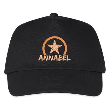 Annabel as a first name - Kids’ Baseball Cap - black - Front