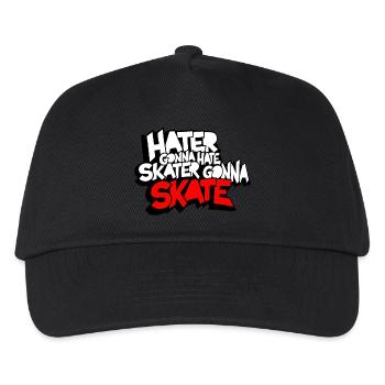Skate - Kinder Basecap - Schwarz - Vorne