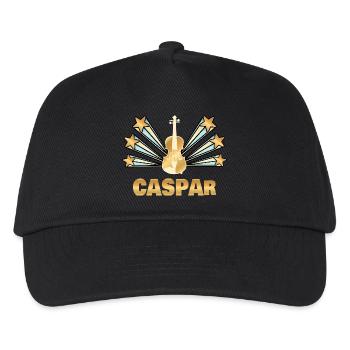 Caspar - Kinder Basecap - Schwarz - Vorne