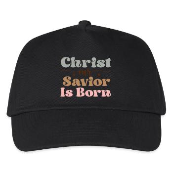 Christ the Savior is born - Kids’ Baseball Cap - black - Front