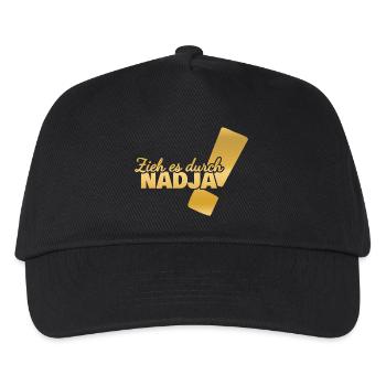 Nadja - Kinder Basecap - Schwarz - Vorne