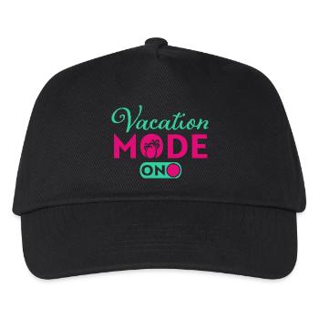 Vacation mode on - Kids’ Baseball Cap - black - Front