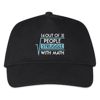 4 Out Of 3 People Struggle With Math - Kids’ Baseball Cap - black - Front
