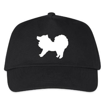 Spitz weiß - Kinder Basecap - Schwarz - Vorne