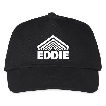 First name Eddie - Kids’ Baseball Cap - black - Front