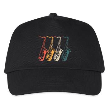 Sax saxophone saxophone - Kids’ Baseball Cap - black - Front