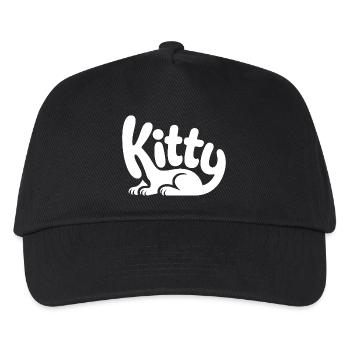 Kätzchen - Niedliche Hauskatze Design - Kinder Basecap - Schwarz - Vorne