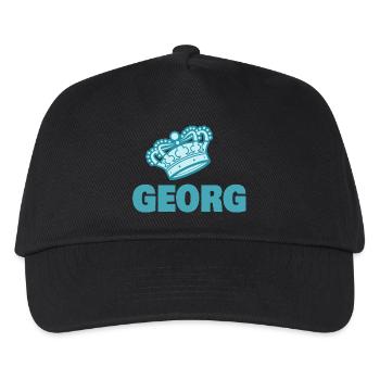 Vorname Georg - Kinder Basecap - Schwarz - Vorne