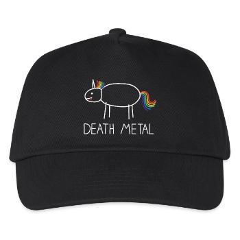 Death Metal Unicorn - Kinder Basecap - Schwarz - Vorne