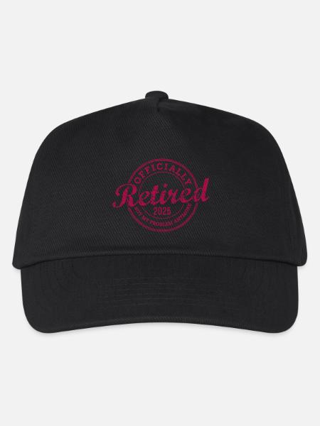 Officially Retired 2025 Not My Problem Anymore - Kinder Basecap - Schwarz