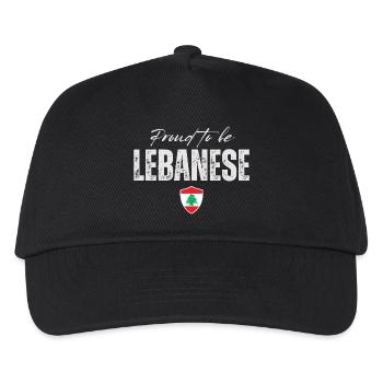 Libanese stolz, ich liebe den Libanon - Kinder Basecap - Schwarz - Vorne
