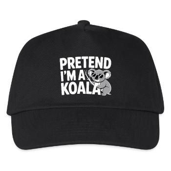 Pretend I'm a Koala - Kids’ Baseball Cap - black - Front