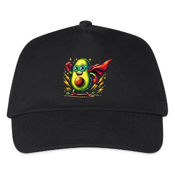 Avocado-Rächer mit Power-Punch - Kinder Basecap - Schwarz - Vorne