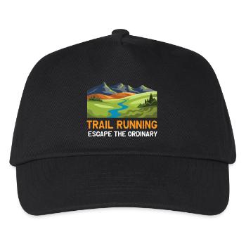 Trail Running - Escape the Ordinary - Kids’ Baseball Cap - black - Front