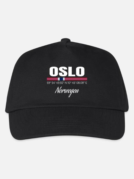 Oslo - Kinder Basecap - Schwarz